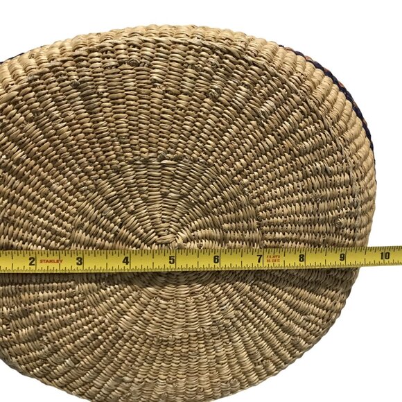 Tote Bag XL Handwoven Striped African Market Basket - Picture 4 of 8